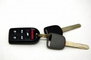 A pair of car keys