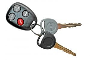 Car keys with keyless entry