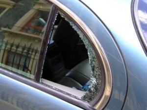 Car window broken