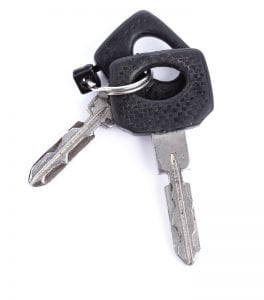 Classic style of car keys