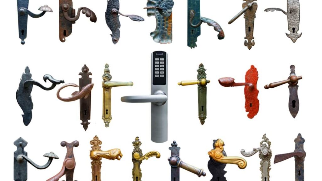 Evolution of locks door handles