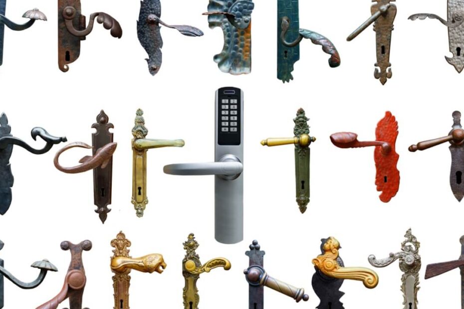 Evolution of locks door handles