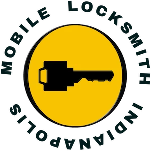 Mobile Locksmith Indianapolis logo circle black